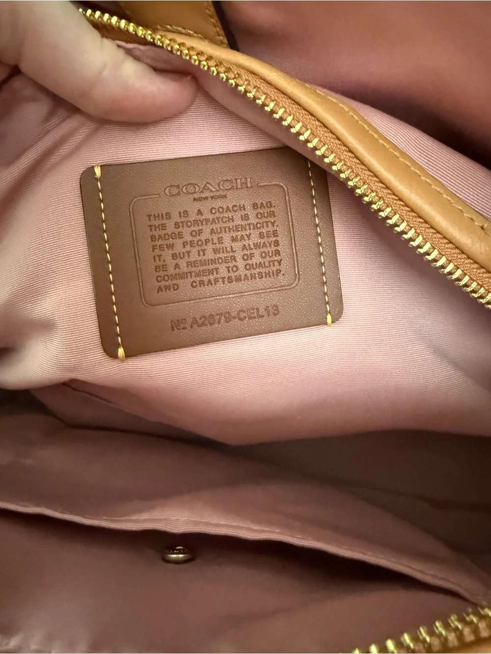 Coach Powder Pink Erin Shoulder Bag
